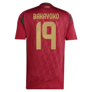 Billige Fussballtrikots Herren Belgien EURO 2024 Heim Trikotsatz EM 24-25 Johan Bakayoko 19