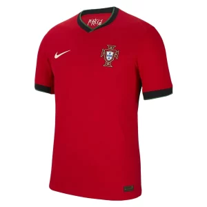 Billige Fussballtrikots Herren Portugal EURO 2024 Heim Trikotsatz EM 24-25 Rot Kurzarm Kaufen