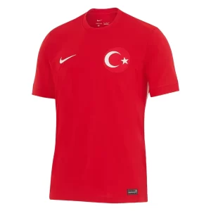 Billige Fussballtrikots Herren Türkei Euro 2024 Auswärts Trikotsatz EM 24-25 rot Kurzarm