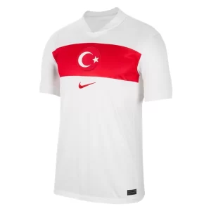 Billige Fussballtrikots Herren Türkei Euro 2024 Heim Trikotsatz EM 24-25 weiß Kurzarm