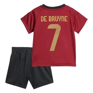 Kindertrikot Belgien EURO 2024 Heim Trikotsatz EM 24-25 Kurzarm Kevin De Bruyne 7